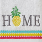 Pineapple Home Hand Towel, White, detail