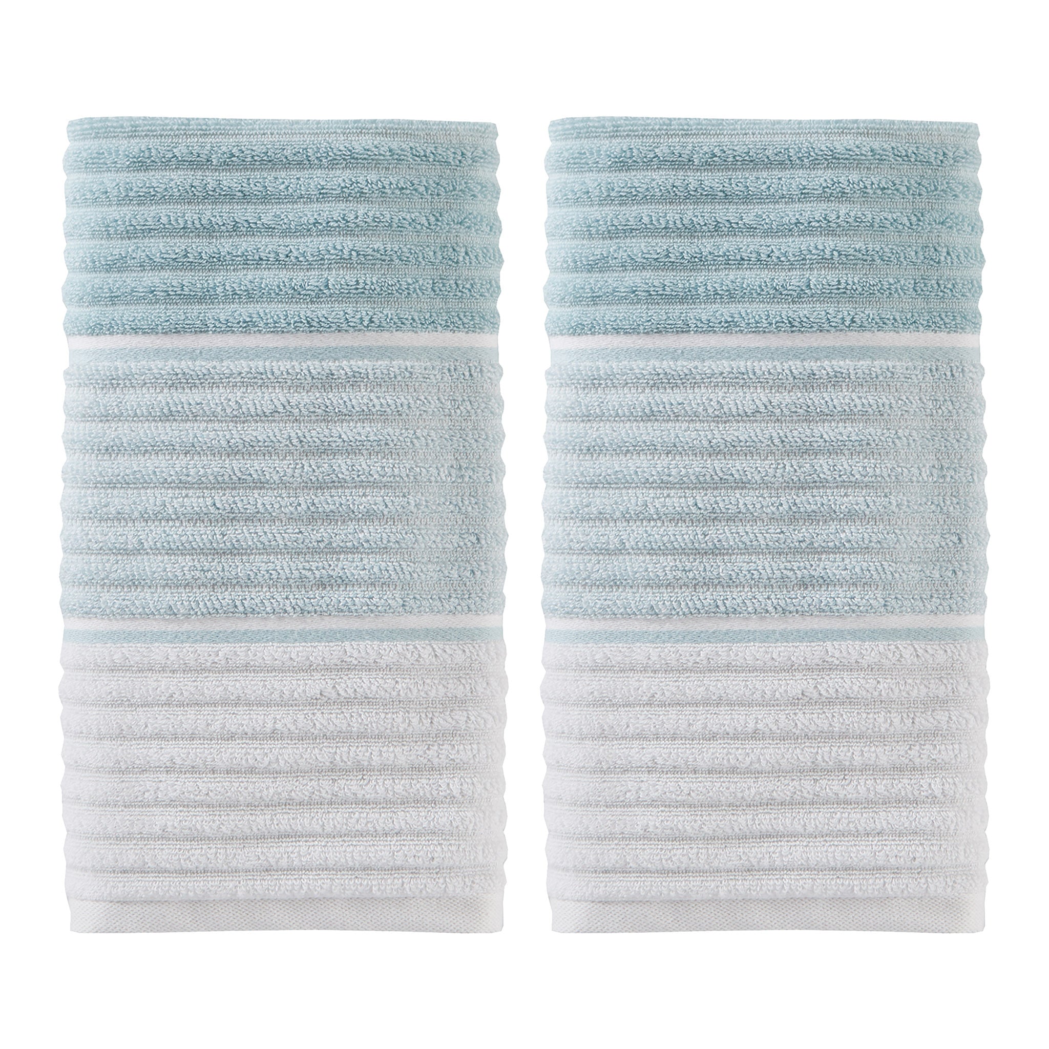 Planet Ombre 2-piece Hand Towel Set, Aqua