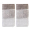 Planet Ombre 2-Piece Turkish Cotton Hand Towel Set, Taupe