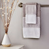 Planet Ombre Towels, Taupe, Lifestyle, displayed on towel rack