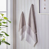 Planet Ombre Towels, Taupe, Lifestyle, displayed on hooks