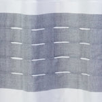 Pleated Stripe Fabric Shower Curtain, Dove Grey