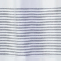 Pleated Stripe Fabric Shower Curtain, Dove Grey