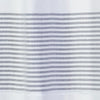 Pleated Stripe Fabric Shower Curtain, Dove Grey