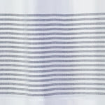 Pleated Stripe Fabric Shower Curtain, Dove Grey