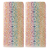 Rhapsody 2-piece Hand Towel Set, Bright Multi