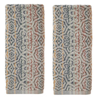 Rhapsody 2-piece Hand Towel Set, Spice Multi
