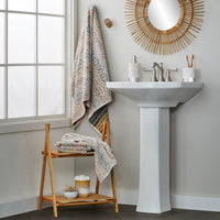 Rhapsody Towels, Spice, Lifestyle, displayed in bathroom