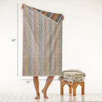 Rhapsody Bath Towel, Spice Multi, with size info
