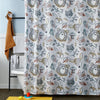 Sketched Woodland Fabric Shower Curtain, Multi
