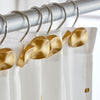 Sparkle Shower Curtain Hooks, Gold