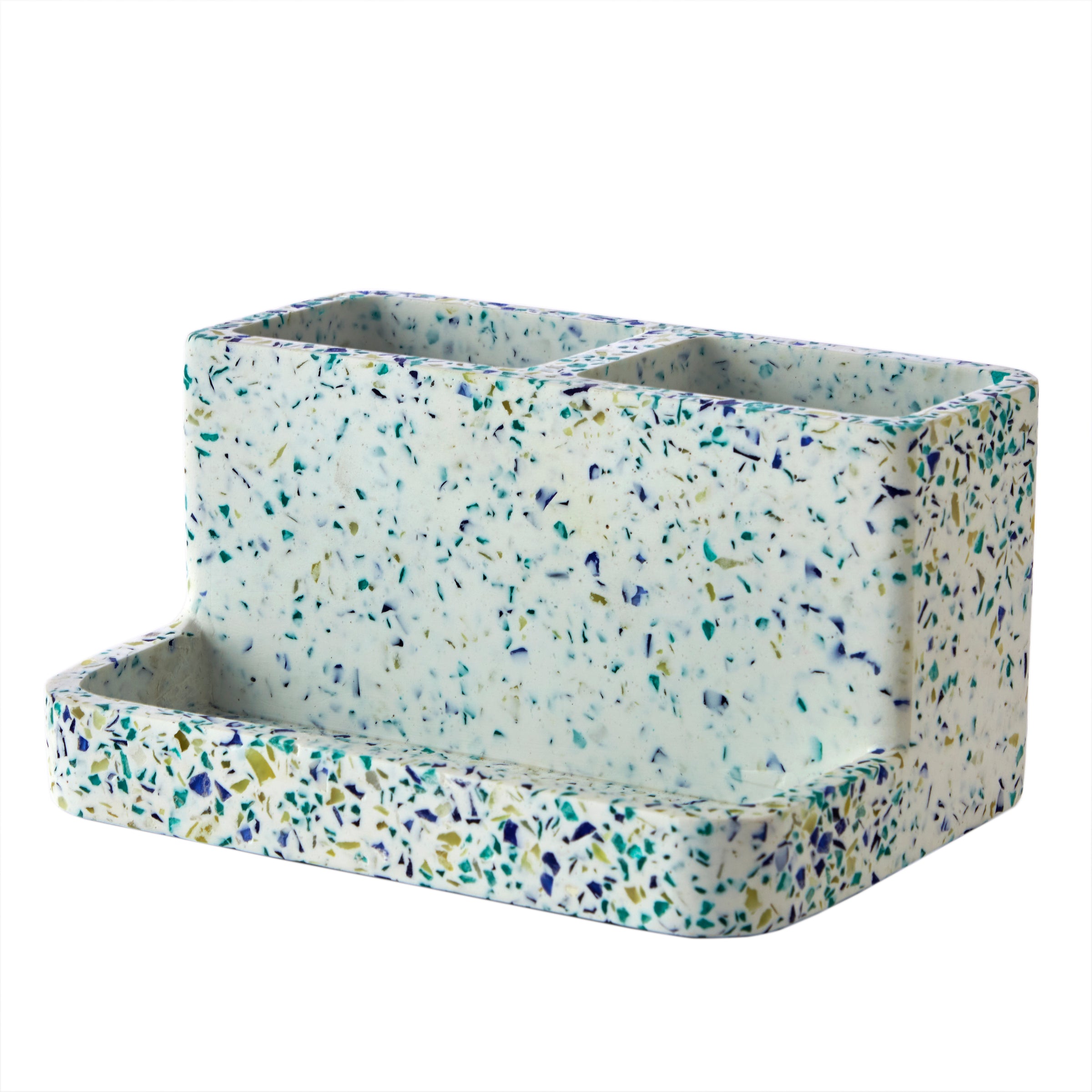 Speckled Terrazzo Toothbrush Holder Storage, Multi