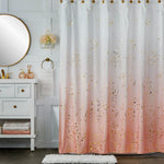 Splatter Fabric Shower Curtain, Pink
