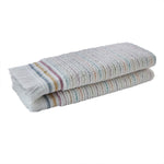 Subtle Stripe Hand Towel Set, White Multi, stacked