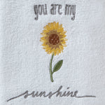Sunshine 2-Piece Hand Towel Set, White, detail