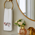 Welcome-ish Hand Towel, White, lifestyle