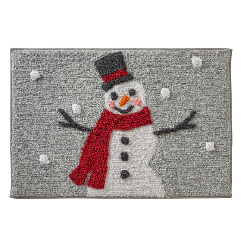 Whistler Snowman Rug, Dove Gray