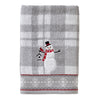 Whistler Snowman Bath Towel, Gray