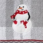 Whistler Snowman 2-Piece Hand Towel Set, Gray, detail