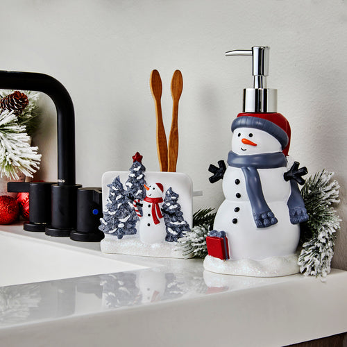 Whistler Snowman Lotion/Soap Dispenser, Gray Multi, Lifestyle