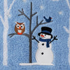 Winter Friends Bath Towel, Blue, Detail