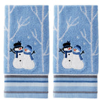 Winter Friends 2-Piece Hand Towel Set, Blue