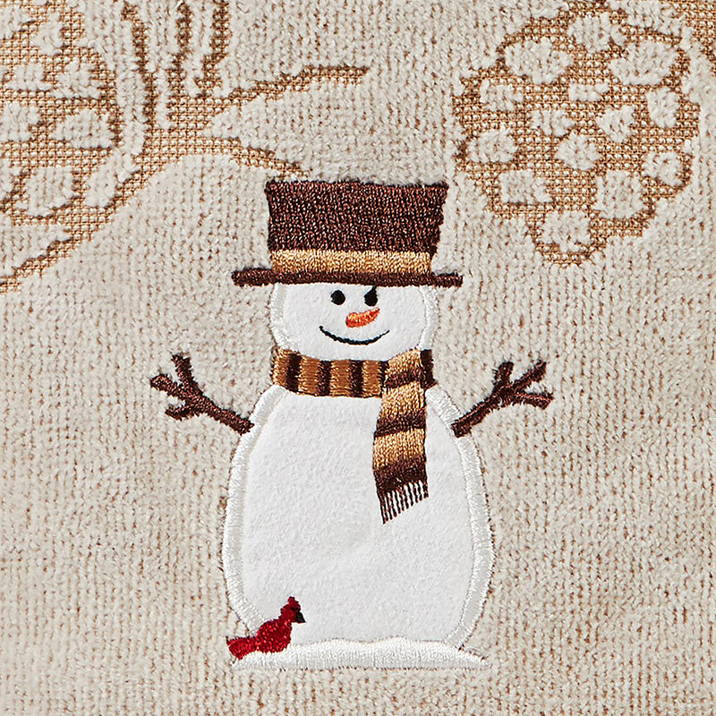 snowman hand towel