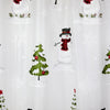 Woodland Winter Vinyl Shower Curtain, Frosted White/Multi, detail
