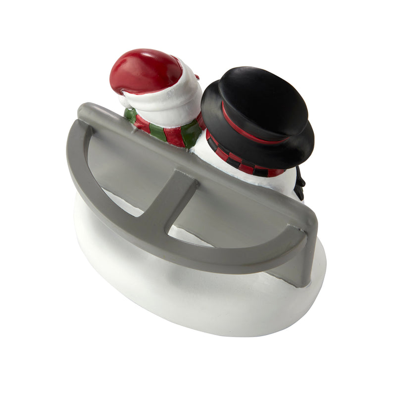 Woodland Winter Toothbrush Holder, Gray Multi, Top View