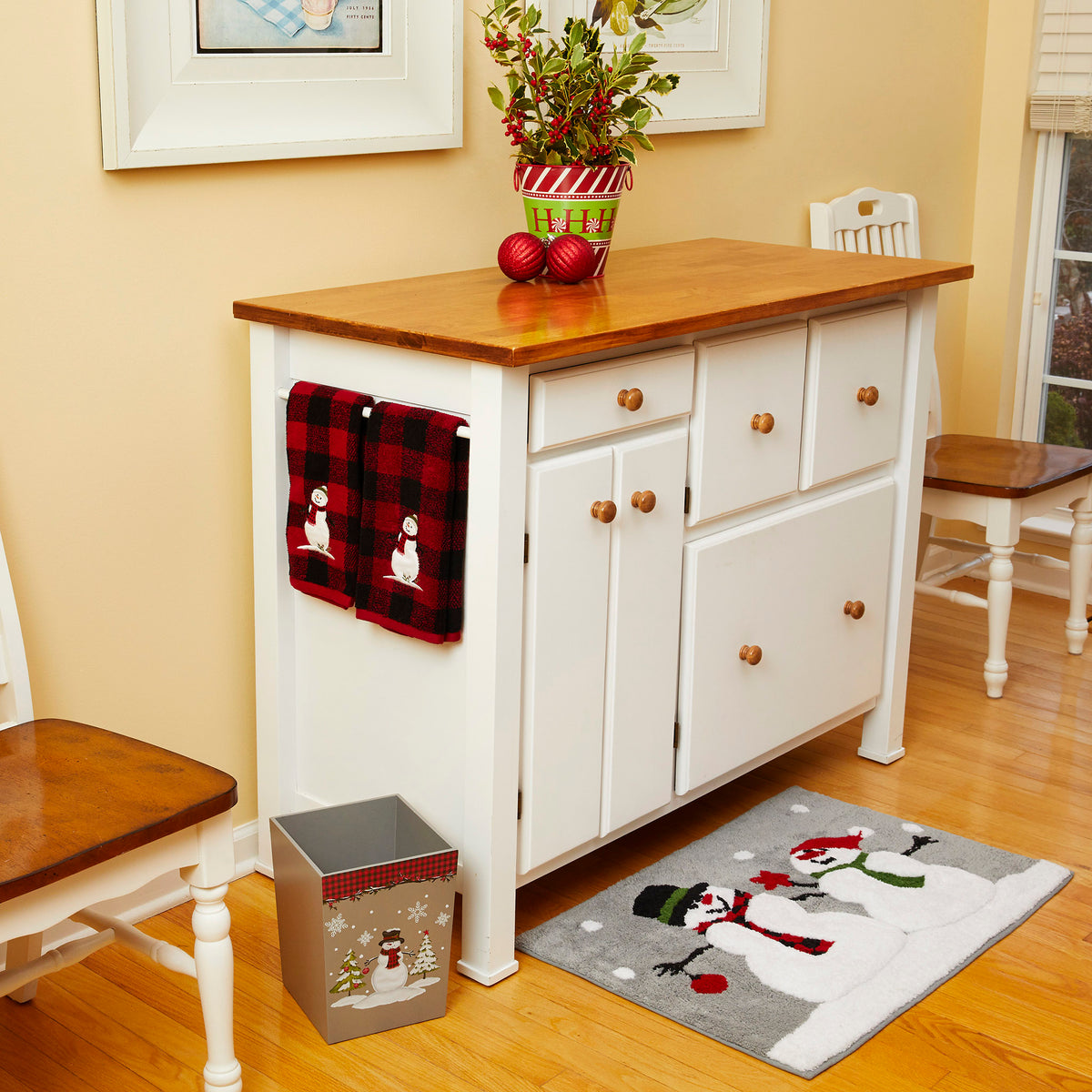 Woodland Winter Rug, Gray, Lifestyle