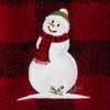 Woodland Winter 2-Piece Hand Towel Set, Red/Black, detail